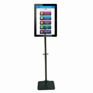 HPC 43- 10 Inch Standee Touch Kiosk Customer Feedback Machine / Terminal