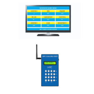 HPC 52- Wireless Token Calling System With TV Screen Unit