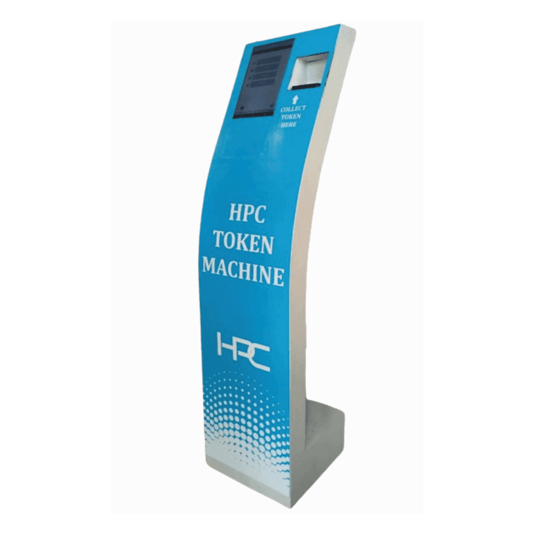 HPC 41- Touch Based Kiosk Token Dispenser Machine